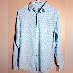 Express Men’s Stretch Dress Shirt, Extra Slim Fit, Size Small